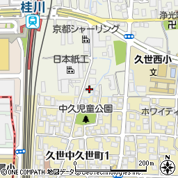 京都府京都市南区久世上久世町384周辺の地図