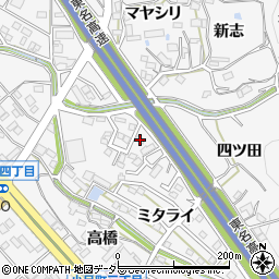 愛知県岡崎市小呂町明下周辺の地図