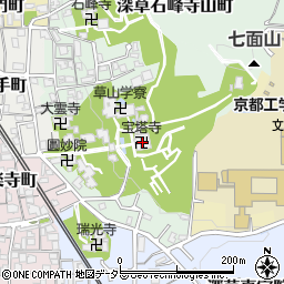 宝塔寺周辺の地図