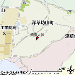 京都府京都市伏見区深草坊山町10周辺の地図