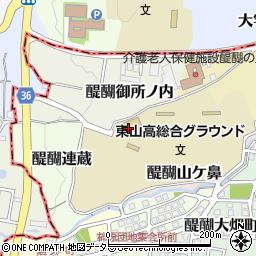 京都府京都市伏見区醍醐山ケ鼻7周辺の地図