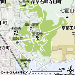 宝塔寺周辺の地図
