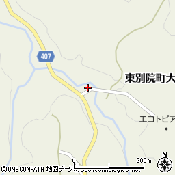 京都府亀岡市東別院町大野小チギリ周辺の地図