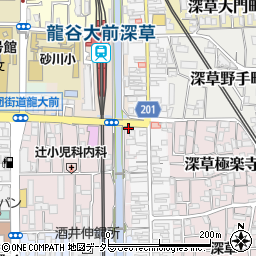 京都府京都市伏見区深草綿森町1-2周辺の地図