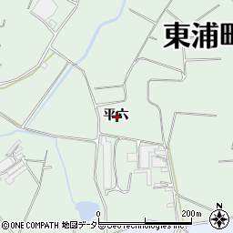 愛知県知多郡東浦町緒川平六周辺の地図