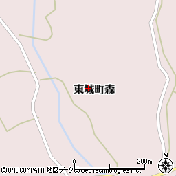 広島県庄原市東城町森周辺の地図