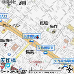 愛知県岡崎市矢作町馬乗117周辺の地図