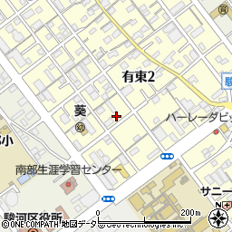 テクトピア静岡店周辺の地図