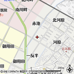 愛知県岡崎市北本郷町河原7周辺の地図