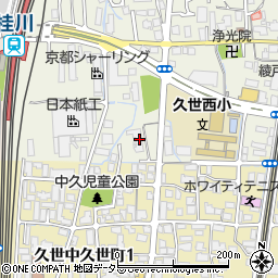 京都府京都市南区久世上久世町387周辺の地図