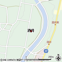 兵庫県三田市酒井周辺の地図