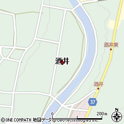 兵庫県三田市酒井周辺の地図