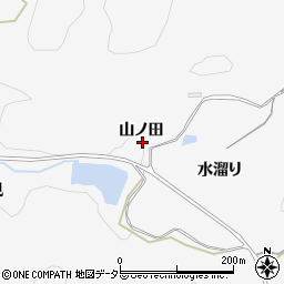 愛知県岡崎市小呂町山ノ田周辺の地図