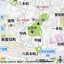 記念寺周辺の地図