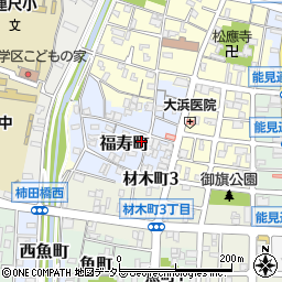 愛知県岡崎市福寿町59周辺の地図