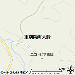 京都府亀岡市東別院町大野周辺の地図