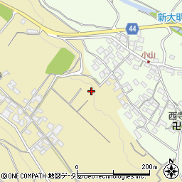 三重県四日市市西山町周辺の地図