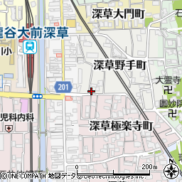 京都府京都市伏見区深草野手町11-18周辺の地図