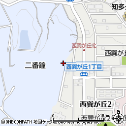 愛知県知多市佐布里八釜周辺の地図