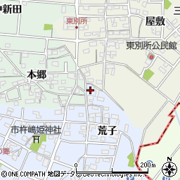 愛知県安城市別郷町荒子69周辺の地図