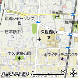 京都府京都市南区久世上久世町411周辺の地図