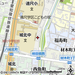 愛知県岡崎市城北町11周辺の地図