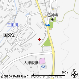 滋賀県大津市国分2丁目28周辺の地図