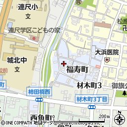 愛知県岡崎市福寿町79周辺の地図
