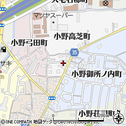 京都府京都市山科区小野高芝町49-4周辺の地図