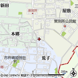 愛知県安城市別郷町荒子70周辺の地図