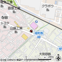コスモセルフピュア桜町ＳＳ周辺の地図
