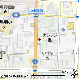 京都府京都市南区上鳥羽鴨田町14周辺の地図