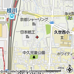 京都府京都市南区久世上久世町381周辺の地図
