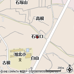 愛知県知多市日長（石坂口）周辺の地図