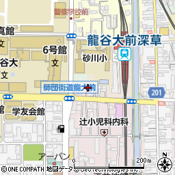京都府京都市伏見区深草ケナサ町周辺の地図