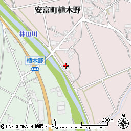 兵庫県姫路市安富町植木野233周辺の地図