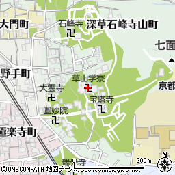 草山学寮周辺の地図