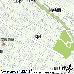 愛知県刈谷市小垣江町水附周辺の地図
