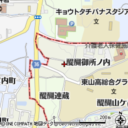 京都府京都市伏見区醍醐狭間周辺の地図