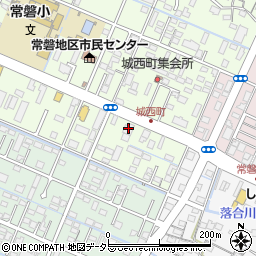 中日新聞　常磐専売店周辺の地図