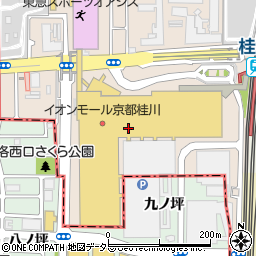 ユニクロイオンモール京都桂川店周辺の地図