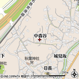 愛知県知多市日長中森谷94-1周辺の地図