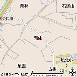 愛知県知多市日長荒山周辺の地図