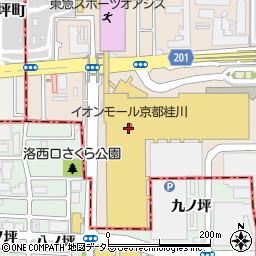 ソフトバンク　イオンモール京都桂川周辺の地図