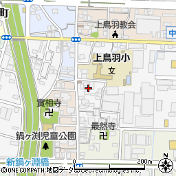 京都府京都市南区上鳥羽城ケ前町周辺の地図