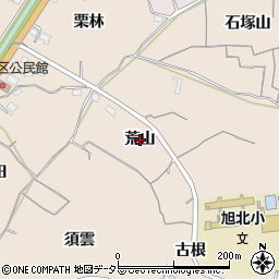 愛知県知多市日長（荒山）周辺の地図
