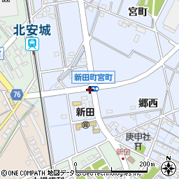 新田町宮町周辺の地図