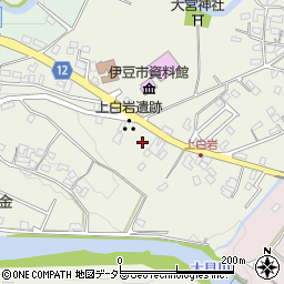 静岡県伊豆市上白岩周辺の地図