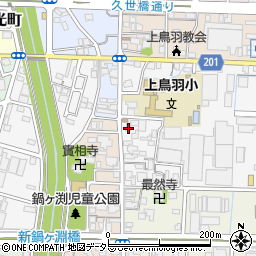 京都府京都市南区上鳥羽城ケ前町257周辺の地図