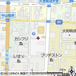京都府京都市南区上鳥羽町田町周辺の地図